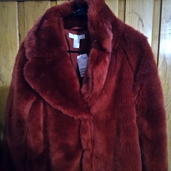 H&M Faux Fur Coat - Picture 3 of 5